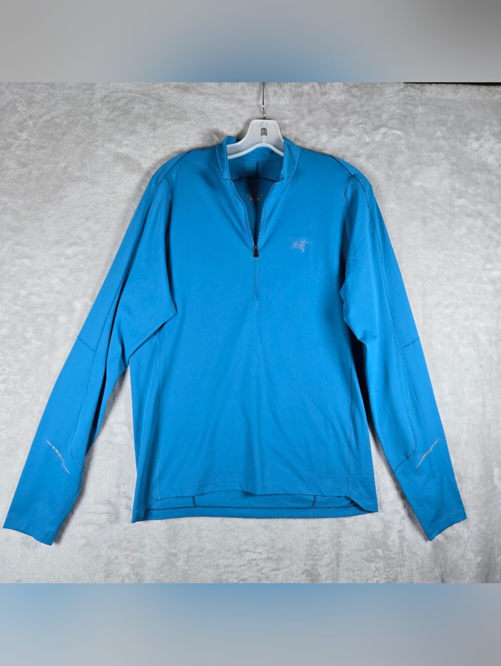 Arc'teryx Quarter Zip Long Sleeve Pullover Mens Medium Reflective Technical Blue